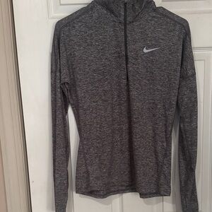 Nike Heather Gray Long Sleeve Top